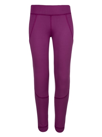 Trollkids Legginsy termiczne "Rondane" w kolorze fioletowym