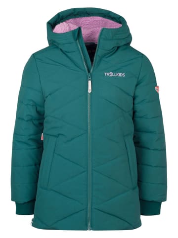 Trollkids Wintermantel "Bergen" in Petrol