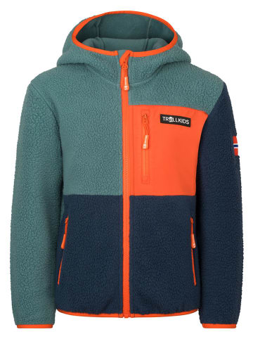 Trollkids Kurtka polarowa "Aurlandsfjord" w kolorze turkusowym