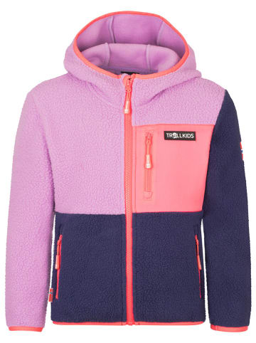 Trollkids Fleece vest "Aurlandsfjord" lichtroze