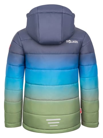 Trollkids Ski-/ Snowboardjacke "Hemsedal" in Dunkelblau/ Blau/ Khaki