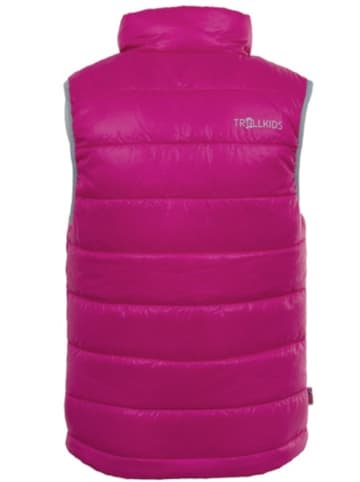 Trollkids Functionele bodywarmer "Trondheim" roze/grijs