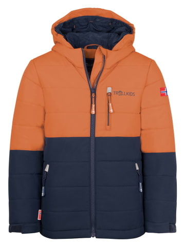Trollkids Ski-/ Snowboardjacke "Hemsedal" in Orange/ Dunkelblau