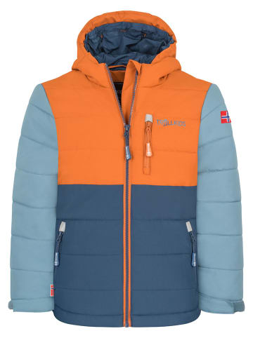 Trollkids Ski-/ Snowboardjacke "Hemsedal" in Blau/ Orange