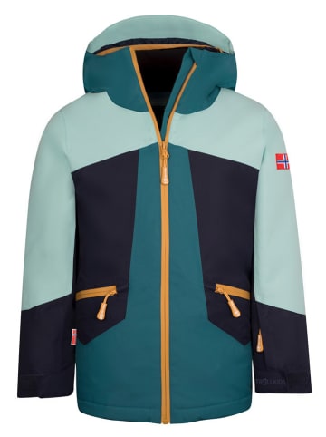 Trollkids Ski-/ Snowboardjacke "Rauland" in Türkis