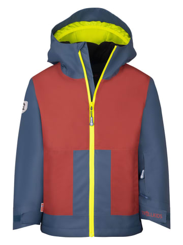 Trollkids Ski-/snowboardjas "Rauland" blauw/rood