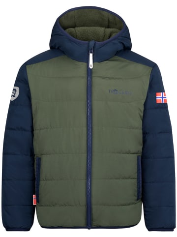Trollkids Wende-Winterjacke "Sandvika" in Khaki