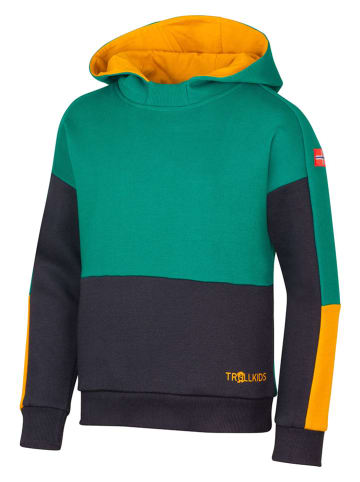 Trollkids Hoodie "Rondane" in Grün