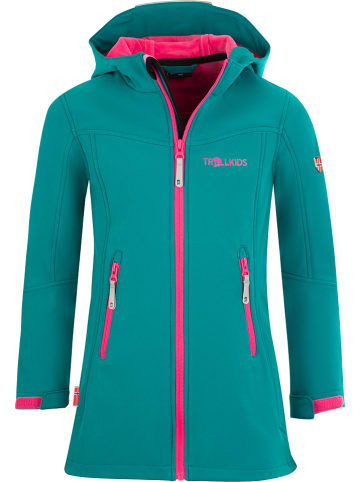 Trollkids Softshellmantel "Lillesand" petrol