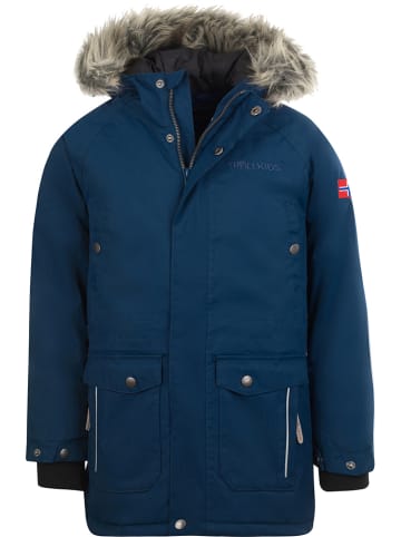 Trollkids Parka "Nordkapp" w kolorze granatowym