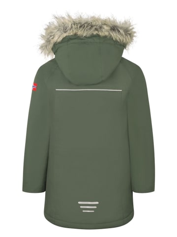 Trollkids Parka "Nordkapp" w kolorze khaki