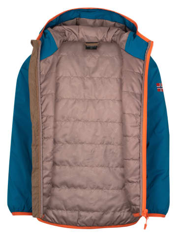 Trollkids Functionele jas "Halsafjord" bruin/blauw