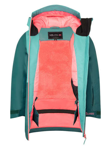 Trollkids Ski-/ Snowboardjacke "Kongsberg" in Türkis
