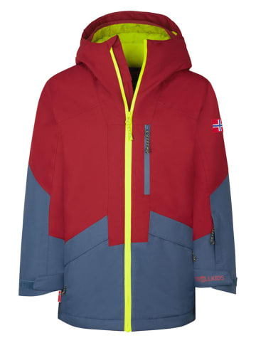 Trollkids Ski-/ Snowboardjacke "Kongsberg" in Braunrot/ Blau