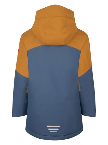 Trollkids Ski-/ Snowboardjacke "Kongsberg" in Hellbraun/ Blau