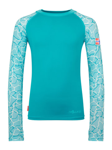 Trollkids Badeshirt "Haukland" in Hellblau