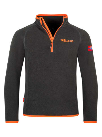Trollkids Fleecepullover "Nordland" in Schwarz