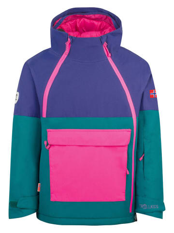 Trollkids Ski-/ Snowboardjacke "Eikedalen" in Lila/ Petrol