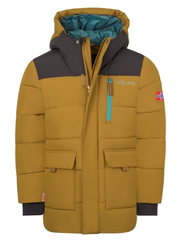 Trollkids Parka "Torsvag" w kolorze jasnobrązowym
