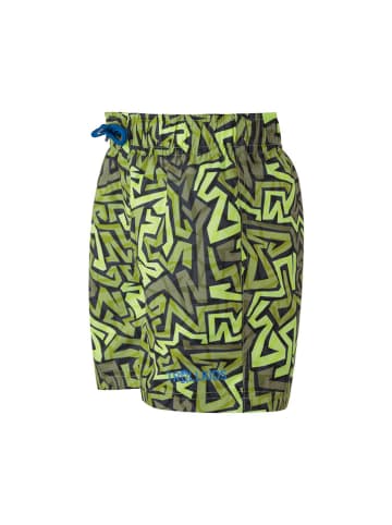 Trollkids Badeshorts "Haukland" in Grün/ Schwarz