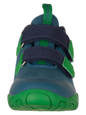 Trollkids Buty zimowe "Hallingdal Barefoot" w kolorze niebieskim do chodzenia na boso