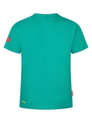 Trollkids Shirt "Falketind T" in Türkis