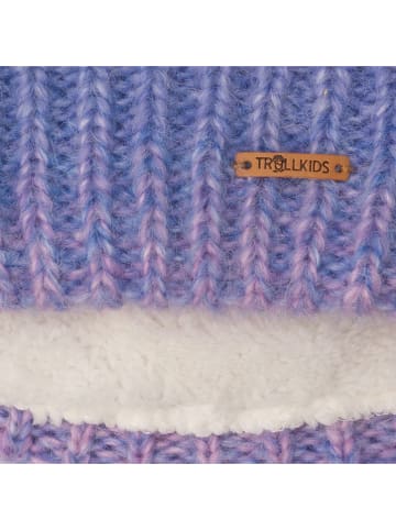 Trollkids Mütze "Senja" in Rosa/ Lila