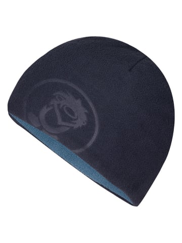 Trollkids Wende-Beanie "Finnmark" in Dunkelblau/ Blau