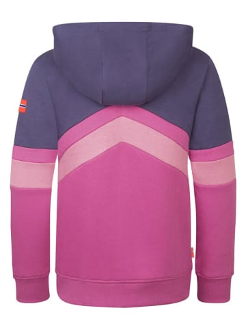 Trollkids Bluza "Flekkefjord" w kolorze różowo-fioletowym