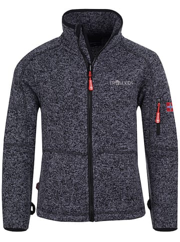 Trollkids Fleecejacke "Jondalen" in Lila/ Schwarz
