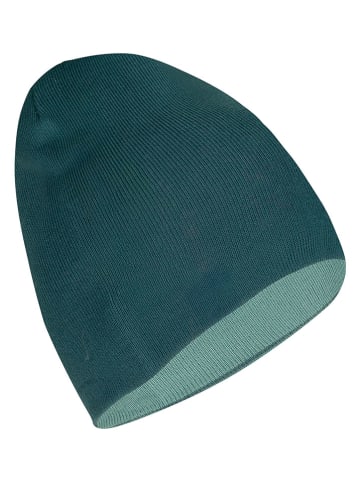 Trollkids Dwustronna czapka beanie "Troll" w kolorze turkusowym