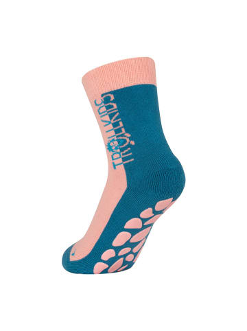 Trollkids Anti-Rutsch-Socken "Kids" in Rosa/ Blau