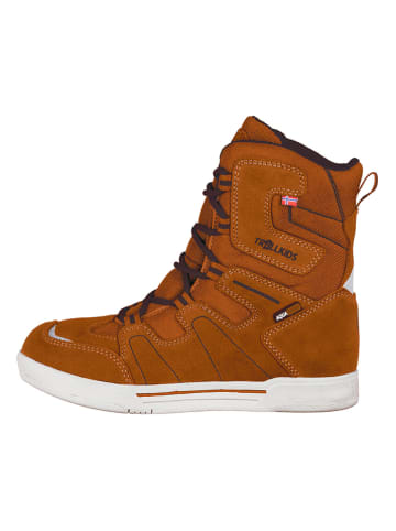 Trollkids Winterboots "Skanden" in Hellbraun