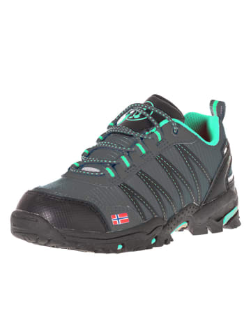 Trollkids Buty trekkingowe "Trolltunga Hiker Low" w kolorze zielono-szarym