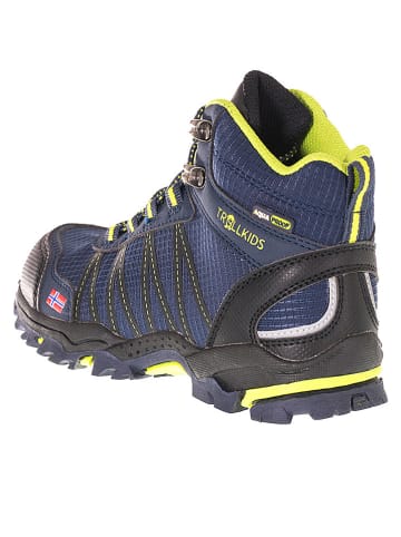 Trollkids Wanderboots "Trolltunga Hiker Mid" in Dunkelblau