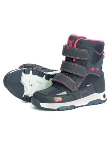 Trollkids Winterboots "Lofoten XT" in Dunkelblau/ Rosa