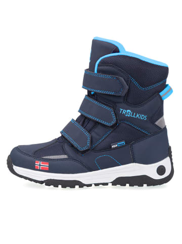 Trollkids Winterboots "Lofoten" donkerblauw/lichtblauw