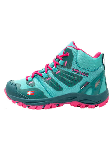 Trollkids Wandelboots "Rondane" mintgroen/roze