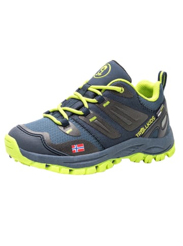 Trollkids Buty trekkingowe "Rondane Hiker Low" w kolorze granatowo-żółtym