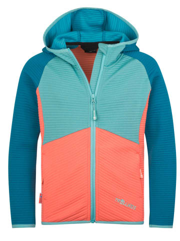 Trollkids Fleece vest "Sogndal" blauw/oranje