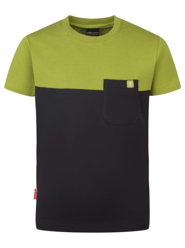 Trollkids Functioneel shirt "Bergen" kaki/zwart