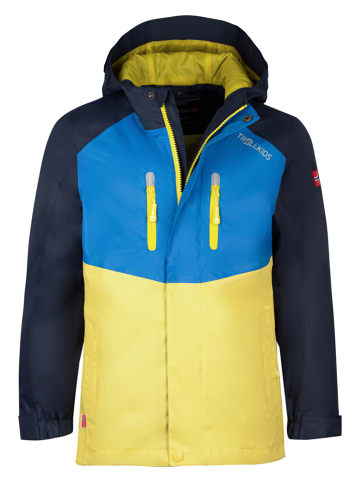 Trollkids Functionele jas "Nusfjord" blauw/geel