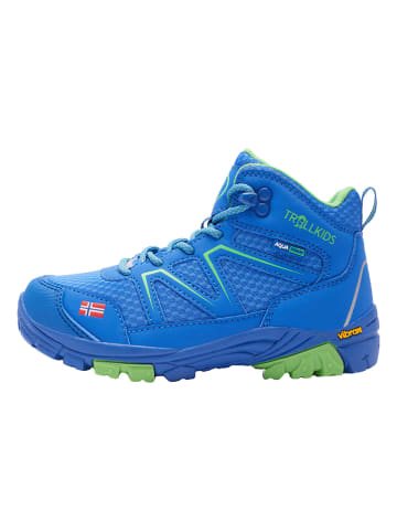 Trollkids Trekkingboots "Skarvan Hiker Mid" in Blau