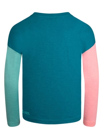 Trollkids Longsleeve "Verdal" blauw/lichtroze