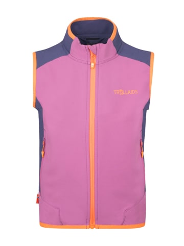 Trollkids Functionele bodywarmer "Balestrand" lichtroze/paars/oranje