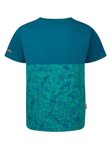 Trollkids Functioneel shirt "Flakstad T" blauw/groen