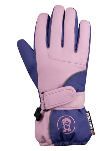 Trollkids Rękawiczki funkcyjne "Troll" w kolorze jasnoróżowo-fioletowym