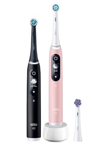 Oral-B 2tlg. Set: Elektr. Zahnbürsten "Oral-B iO Series 6" in Rosa/ Schwarz