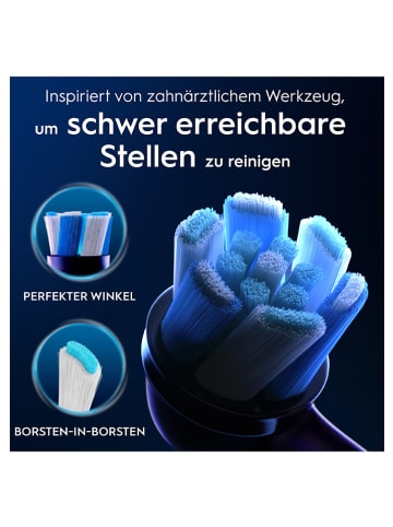 Oral-B 8-delige set: opzetborstels "Oral-B iO Ultieme reiniging" zwart