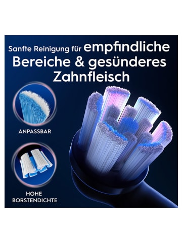 Oral-B Wymienne końcówki (8 szt.) "iO Sanfte Reinigung" w kolorze czarnym